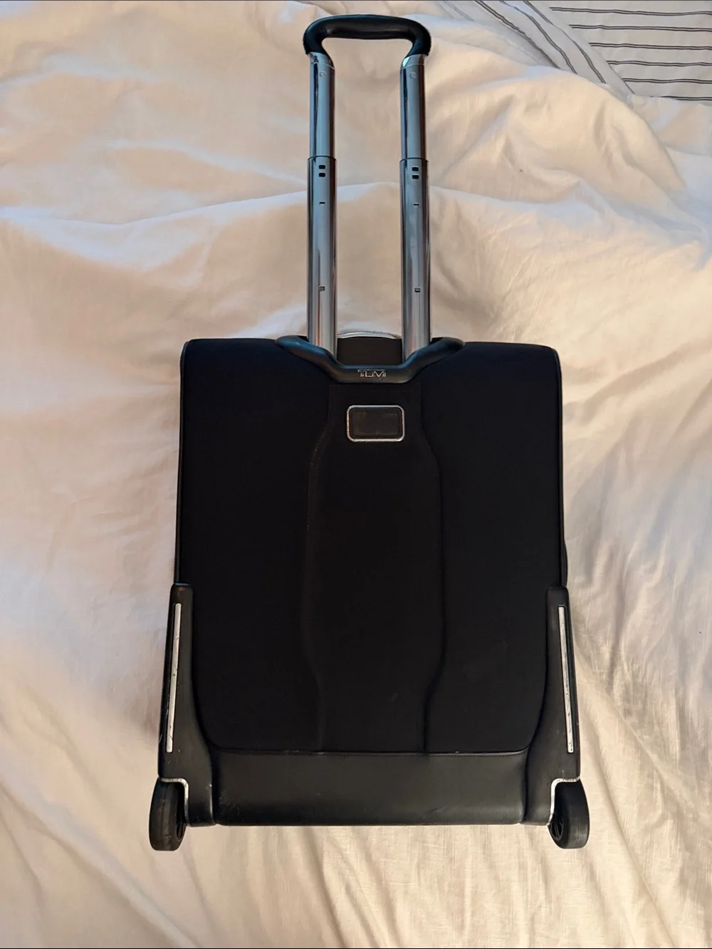 Tumi Black Travel Briefcase with Front Zip Pockets